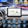 Hizpo 10.1" Autoradio per Dacia Sandero Stepway-Renault Taliant 2021 - 2025 Lettore stereo Schermo QLED Wireless CarPlay Android Auto 7862