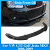NONE Spoiler Anteriore per VW Golf 5 MK5 GTI Jetta MK5 GLI 2006-2009, Diffusore Splitter per Paraurti, Kit Carrozzeria Tuning