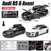 Modellino Auto Audi RS6 Avant Wagon Ufficiale in Scala 1:18, Realistico, in Metallo Pressofuso, con Ammortizzazione e Rotazione Libera, Giocattolo da Collezione