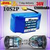 Batteria agli Ioni di Litio Ricaricabile di Alta Qualità 36V 12000mAh 10S2P per Scooter Elettrico Autobilanciante, Hoverboard, Monociclo