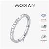 MODIAN Anelli MODIAN Moissanite in argento sterling 925 con squisito motivo triangolare, anello scintillante per donna, gioielleria raffinata