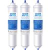 GOLDEN ICEPURE Filtro per frigorifero Compatibile Con Samsung DA29-10105J, DA29-10105J HAFEX/EXP, DA99-02131B, WSF-100, EF9603, HAIER LG Frigorifero a linea, 3 pezzi.