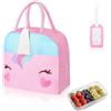 Aucuu Borsa Termica, Borsa per il Pranzo, per Bambini, Piccola Borse Termica per Viaggi, Mini Borse Frigo Pieghevole e Impermeabile Interno in Alluminio