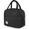 Aucuu Borsa Termica, Borsa per il Pranzo, per Bambini, Piccola Borse Termica per Viaggi, Mini Borse Frigo Pieghevole e Impermeabile Interno in Alluminio