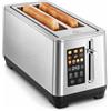 GIANTEX Tostapane da 1600 W, 4 fette con 6 livelli di doratura e 2 fessure | Tostapane a fessura lunga in acciaio inox con display a LED e cassetto briciole, con funzione di scongelamento e