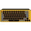 LOGITECH Tasti Logitech POP, mini, senza fili, Bluetooth, interruttore meccanico, QWERTY, nero, grigio, giallo