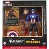 Hasbro, serie Marvel Legends x Magic: The Gathering, action figure di Capitan America degli Avengers, linea Twilight, 15 cm