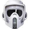 Hasbro Casco elettronico del trooper scout della serie "The Black Series" di Star Wars, prodotto da Hasbro, con effetto di distorsione vocale