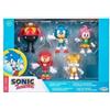 Jakks Pacific, set di 5 personaggi di Sonic the Hedgehog, altezza 6 cm