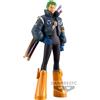 Banpresto, serie "The Grandline", personaggio Lorenor Zorro di One Piece, action figure, 17 cm
