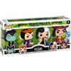 Funko POP! Disney, Set da 4 personaggi: Malefica, la Regina Cattiva, Cruella De Vil, Capitan Uncino