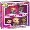 Funko POP! Disney: confezione da 5 figure in vinile delle principesse Disney: Arianna, Tiana, Belle, Rapunzel e Vaiana