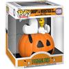 Funko POP! Deluxe, Peanuts - Snoopy e Woodstock con zucca, figura in vinile, tema Halloween