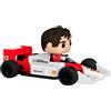 Funko POP! Rides Super Deluxe: Formula 1 McLaren - Figurina di Ayrton Senna con auto da corsa