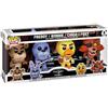 Funko POP! Set da 4 personaggi di "Five Nights at Freddy's": Freddy, Bonnie, Chica e Foxy, figure in vinile