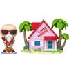 Funko POP! Town Dragon Ball - Muten-Roshi con la casa Kame, action figure in vinile, collezione anime