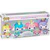 Funko POP! Set da 4 personaggi: Hello Kitty e i suoi amici. Figure in vinile: Hello Kitty, Cinnamoroll, My Melody e Kuromi