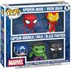 Funko POP! Marvel, confezione da 5 figure in vinile, set di supereroi: Spider-Man, Iron Man, Hulk