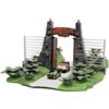 Jada Toys, set di gioco in miniatura di Jurassic World - include 2 veicoli in metallo in scala ridotta e 3 dinosauri