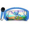 Lexibook Altoparlante Bluetooth Lexibook Disney Stitch con microfono - Karaoke, slot SD, batteria da 1200 mAh