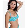 Roxy Top bikini Roxy Printed Essentials turchese donna - S