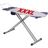 SOLEILUX Asse da Stiro XXXL Extra-Large Professionale, 8 Funzioni, Alette Retrattili Brevettate, Altezza Regolabile 6 Livelli, Porta Ferro e Appendi camicie - Rivestimento 100% Cotone