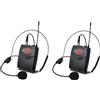 No 2X Set di Microfoni con Head-Wear + Ricevitore per Microfoni da Bavero Lav9918