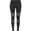 Urban Classics Ladies Tech Mesh Leggings Donna Leggings Nero Skinny