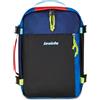 Invicta Packly Zaino 18L, Zaino Bagaglio a Mano Aereo, Uomo Donna, Apertura Frontale, con Tasca PC 15,6'' e Tasca per Borraccia, Nastro Trolley, per Viaggio, Lavoro, Blu Multicolor