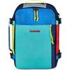 Invicta Packly Zaino 18L, Zaino Bagaglio a Mano Aereo, Uomo Donna, Apertura Frontale, con Tasca PC 15,6'' e Tasca per Borraccia, Nastro Trolley, per Viaggio, Lavoro, Verde Acqua Multicolor