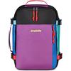 Invicta Packly Zaino 18L, Zaino Bagaglio a Mano Aereo, Uomo Donna, Apertura Frontale, con Tasca PC 15,6'' e Tasca per Borraccia, Nastro Trolley, per Viaggio, Lavoro, Viola Multicolor