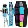 Monster High - Playset Segreti da Brivido Frankie Stein, set con bambola, abiti e armadietto, 19+ accessori, giocattolo per bambini, 4+ anni, HKY62