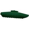 VOLKAI Tetto di Ricambio per Gazebo impermeabile 2,5m 4 Stecche (verde) | Copertura di ricambio per ombrellone, ricambio tela ombrellone esterno, ricambio copertura ombrellone giardino per terrazzo