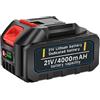 SUAIIOLK Batteria agli ioni di litio da 21 V 4000 mAh per tagliaerba a batteria e motoseghe a batteria