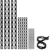 Sueving 70 fascette per albero di plastica, 3 dimensioni, fascette flessibili e regolabili, cinghie per alberi pendenti, riutilizzabili, accessori da giardinaggio da giardino (14 cm, 20 cm, 30 cm)