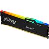 Kingston FURY Beast Nero RGB 32GB 6000MT/s DDR5 CL30 DIMM Memoria Gaming per
