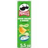 Pringles Patatine fritte patatine fritte, acido e cipolla, snack in movimento, barattolo da 5 once