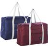 INVODA Borsone da viaggio pieghevole borsone borsone per sport palestra nylon resistente all'acqua 32 litri, blu e rosso., Tote