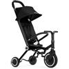 smarTrike Wind - Triciclo pieghevole e passeggino (9 mesi - 3 anni), triciclo da viaggio compatto, approvato da Carry-on, sterzo brevettato con una sola mano, leggero con ammortizzatori, nero