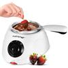 NutriChef Set fonduta riscaldante al cioccolato - Macchina elettrica da 25 W per mantenere la funzione di immersione calda e removabile - perfetta per cioccolato, caramelle, burro e formaggio - ideale