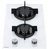 Millar GH3020PW - Teglia da forno in vetro temperato, con 2 bruciatori a gas, 30 cm, colore: Bianco