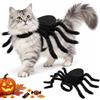 Yegookay Costume Halloween Cane e Gatto, Costume Ragno Nero Regolabile con 8 Zampe | 8 zampe pelose modellabili e chiusure regolabili, facile da indossare per feste di Halloween, Carnevale, cosplay e foto