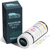 RUNBO 6 in 1 Strisce reattive,Confezione da 150 Strisce per acquari per Acqua Dolce, Pesci, Stagno, Test accurati di durezza Totale, nitrato di carbonato, nitrito, Cl2, PH