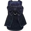 Generic Vestito per cani per primavera ed estate, carino accessorio per animali domestici di piccola taglia (blu, S)