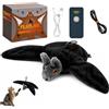 XPJBKC Gioco per Gatto Pipistrelli Halloween con 3 Modalità | Gioco Interattivo Gatto Che Simula Il Volo Reale ed Emette Versi, Pipistrello Peluche per Cani e Gatti, Decorazioni Halloween