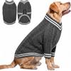 Queenmore Maglioncino Per Cani Grandi, A Trecce Collo V Comodo E Elastico | Pullover Con Foro Per Guinzaglio Praticità Per Uscita, Per Labrador, Golden Retriever, Pastore Tedesco, Boxer E Dobermann