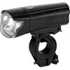 DUNLOP Lampada da bicicletta a LED anteriore a batteria, illuminazione per bicicletta, 3 modalità, faro per bicicletta, impermeabile, certificato IPx4, facile da installare, colore: nero