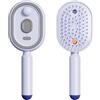 Yfjyxen Pettine Massaggiante Elettrico con Getto D'aria e Cuscinetti, 3 In 1 Spazzola a Vapore Autopulente Ricaricabile Massaggiatore per Cuoio Capelluto Strumento Antistatico per Lo Styling(Purple)