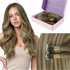 Fshine Extension Nano Ring Capelli Veri Remy 50 g 50 cm, Extension Capelli | Extension Capelli Veri con Nano Ring, Nano Anelli per Distribuzione Regolabile, Tocco Morbido, Più Volume, Per Uso Quotidiano