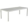 NATERIAL Tavolo allungabile da esterno rettangolare in alluminio bianco 8 posti L da 224 a 336x100cm, Athena NATERIAL